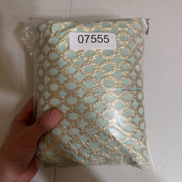 Lauren Ralph Lauren Dress Womens 10 Mint Green Gold Jacquard Brocade Party Glam - Picture 14 of 14